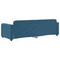 Slaapbank 80x200 cm fluweel blauw 5