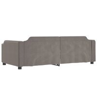 Slaapbank 100x200 cm stof taupe 5