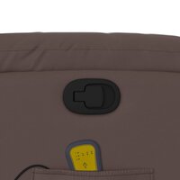 Massagestoel verstelbaar kunstleer bruin 10