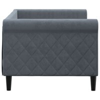 Slaapbank 80x200 cm fluweel donkergrijs 4