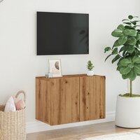 Tv-meubel wandgemonteerd 60x30x41 cm artisanaal eikenkleurig 3