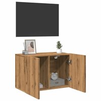 Tv-meubel wandgemonteerd 60x30x41 cm artisanaal eikenkleurig 4