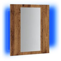 Badkamerspiegelkast LED 40x12x45 cm bewerkt hout oud hout 3