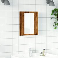 Badkamerspiegelkast LED 40x12x45 cm bewerkt hout oud hout 4