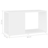 Tv-meubel 60x24x32 cm bewerkt hout wit 7