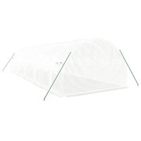 Tuinkas met stalen frame 30 m&sup2; 10x3x2 m wit 6