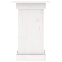 Bloemenstandaard 40x40x60 cm massief grenenhout wit 5