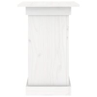 Bloemenstandaard 40x40x60 cm massief grenenhout wit 6