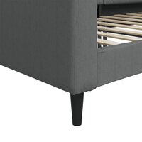 Slaapbank 80x200 cm stof donkergrijs 6