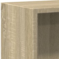 Boekenkast 40x24x75 cm bewerkt hout sonoma eikenkleurig 8