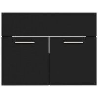 Wastafelkast 60x38,5x46 cm bewerkt hout zwart 5
