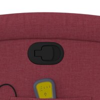 Sta-op-massagestoel verstelbaar stof wijnrood 12