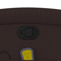 Sta-op-massagestoel verstelbaar stof donkerbruin 12