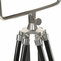 Vloerlamp driepoot 171 cm massief mangohout zwart 10