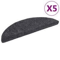 Trapmatten zelfklevend 5 st 56x17x3 cm naaldvilt donkergrijs 2