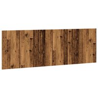 Hoofdbord wandmodel 240x1,5x80 cm bewerkt hout oud houtkleurig 2