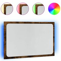 Badkamerspiegel met LED 60x8,5x38 cm bewerkt hout sonoma eiken 2
