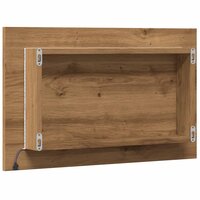 Badkamerspiegel met LED 60x8,5x38 cm artisanaal eikenkleurig 8