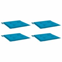 Tuinstoelkussens 4 st 40x40x3 cm oxford stof blauw 3