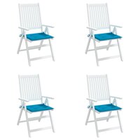 Tuinstoelkussens 4 st 40x40x3 cm oxford stof blauw 4