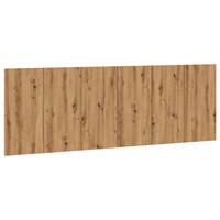Hoofdbord wandmodel 240x1,5x80 cm bewerkt hout artisanaal eiken 2