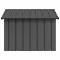 Hondenhok 116,5x103x81,5 cm gegalvaniseerd staal antracietkleur 3