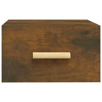 Nachtkastje wandgemonteerd 35x35x20 cm gerookt eikenkleurig 5