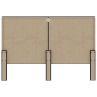 Hoofdbord 160x200 cm stof donkergrijs  5