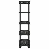 Opbergrek 5-laags 93,5x45,5x194,5 cm polypropeen zwart 4