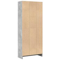 Boekenkast 60x24x143 cm bewerkt hout betongrijs 6