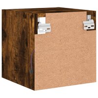 Tv-wandmeubel met LED-verlichting 30x28,5x30 cm gerookt eiken 10