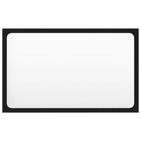 Badkamermeubelset bewerkt hout zwart 11