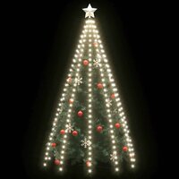 Kerstboomverlichting met 250 LED&amp;apos;s koudwit net 250 cm 3