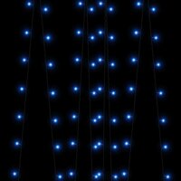 Lichtsnoeren 2 st met 2x200 LED&amp;apos;s solar binnen/buiten blauw 5