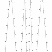 Lichtsnoeren 2 st met 2x200 LED&amp;apos;s solar binnen/buiten blauw 6