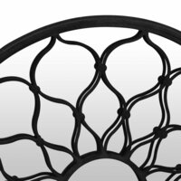 Tuinspiegel rond 60x3 cm ijzer zwart 5