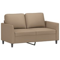 2-delige Loungeset met kussens kunstleer cappuccino 3