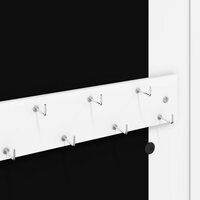 Sieradenkast met spiegel wandgemonteerd 30x8,5x67 cm wit 8