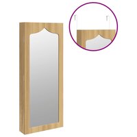 Sieradenkast met spiegel wandgemonteerd 37,5x10x90 cm 9