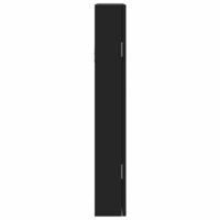 Sieradenkast met spiegel en LED wandgemonteerd zwart 5