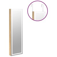 Sieradenkast met spiegel en LED wandgemonteerd 8