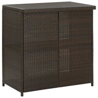 3-delige Barset poly rattan bruin 4