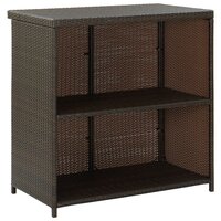 3-delige Barset poly rattan bruin 5