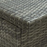 3-delige Barset poly rattan grijs 8