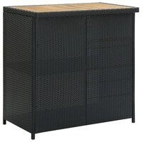 3-delige Barset poly rattan zwart 4