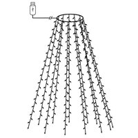 Kerstboomverlichting met 210 LED&amp;apos;s koudwit net 210 cm 3