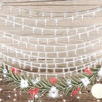 Lichtsnoer met 200 LED&amp;apos;s 8 functies koudwit 20 m 4