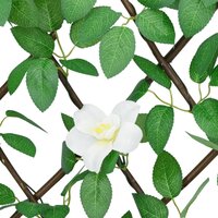 Kunstplant klimop op latwerk uittrekbaar 186x30 cm groen 5