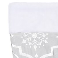 Kerstboomrok luxe met sok 90 cm stof wit 7