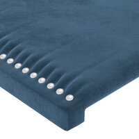 Hoofdborden 4 st 90x5x78/88 cm fluweel donkerblauw 4